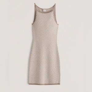 Abercrombie knit checkered dress